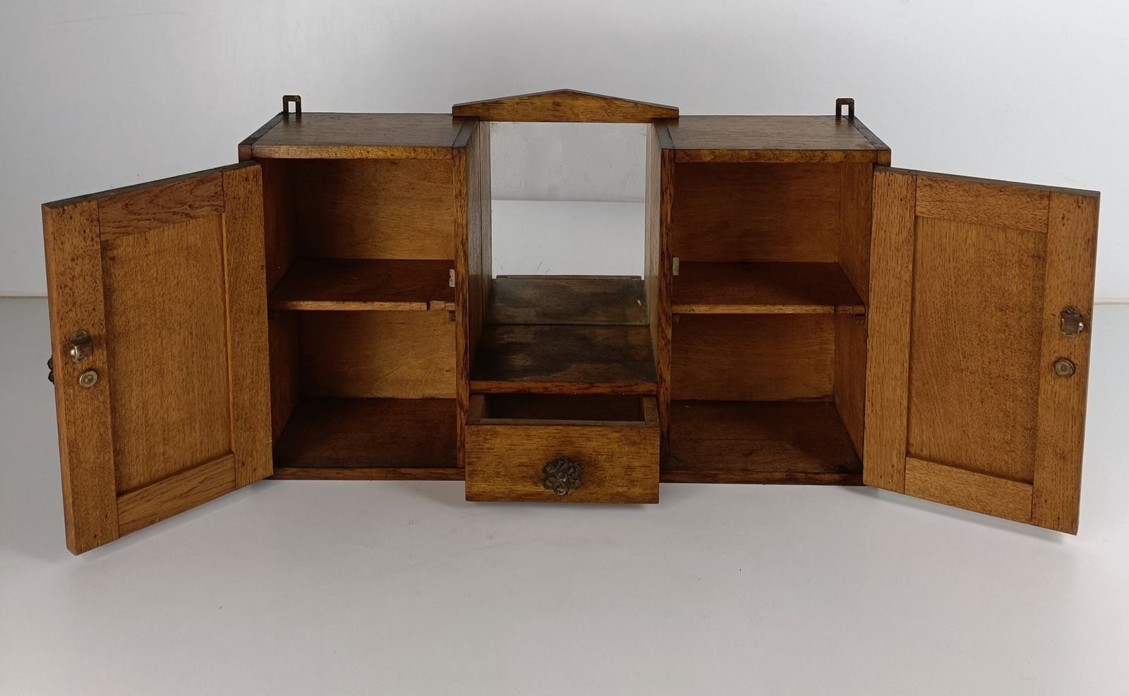 Double Door Art Deco Medicine Cabinet Antique Apothecary Bathroom Kitchen photo 404.0