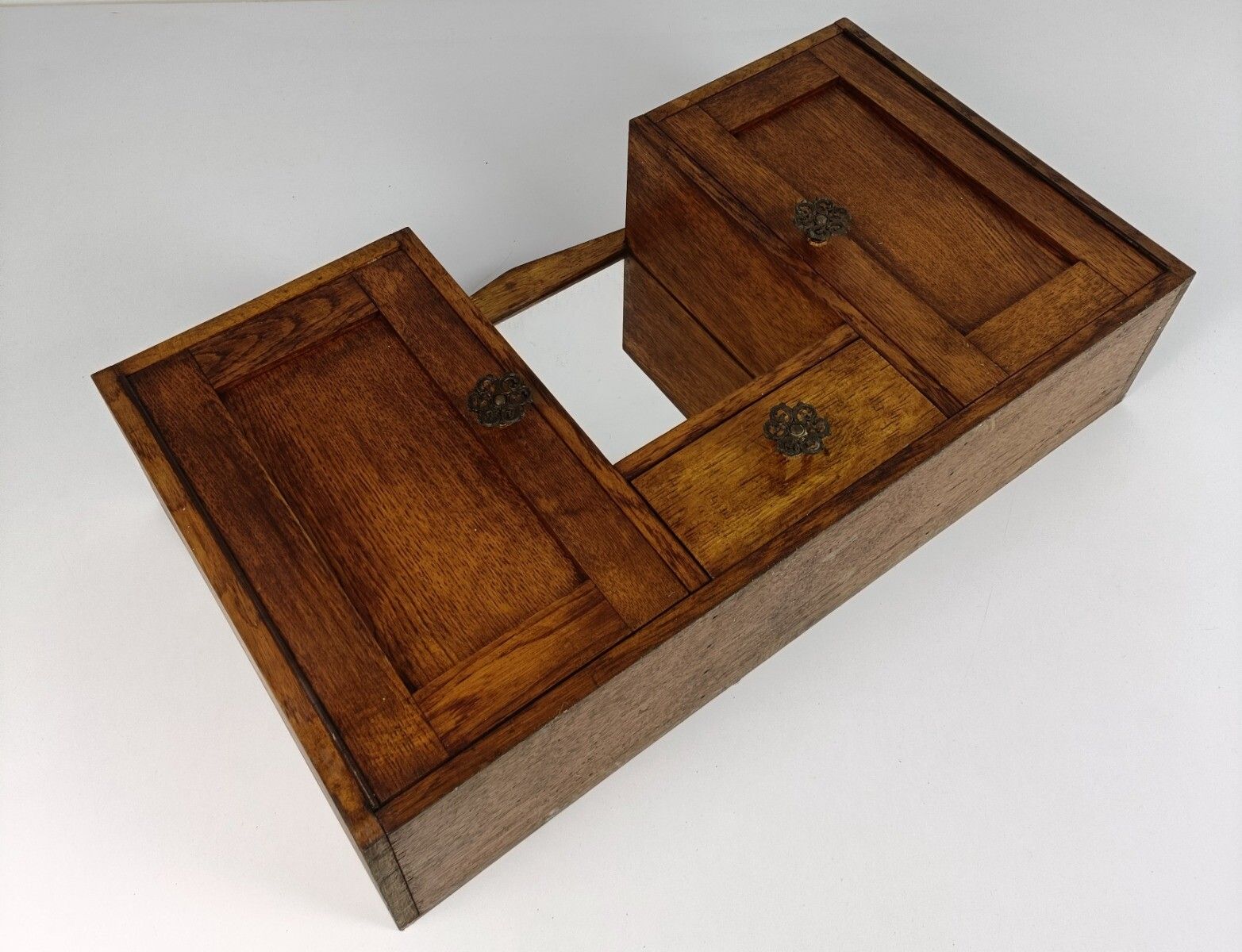 Double Door Art Deco Medicine Cabinet Antique Apothecary Bathroom Kitchen photo vinterior