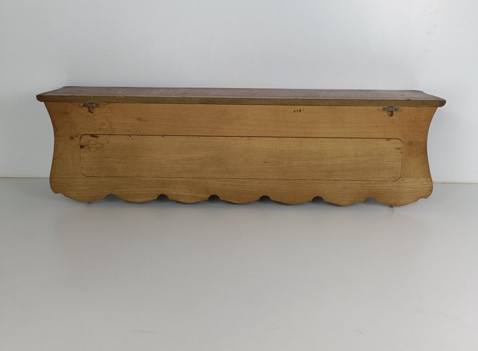 photo for sale Antique Coat Rack Hat Rack Hand Carved Wood  Crown Shields Lovely Wall Hanging