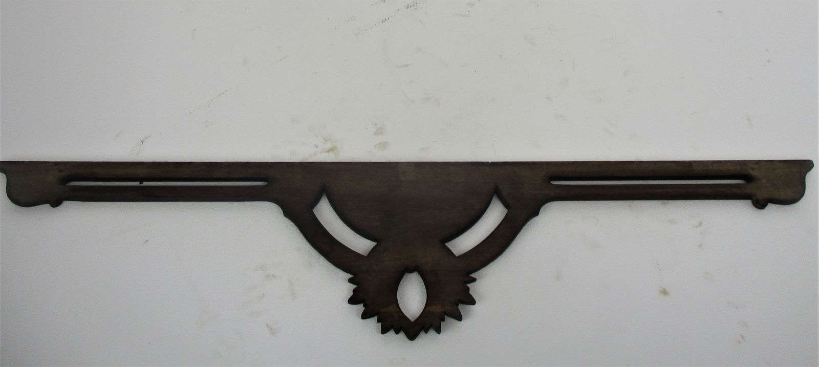 Hand Carved Wood French Pediment Ornate Over Door Architectural Reclaimed Antiqu photo vintage