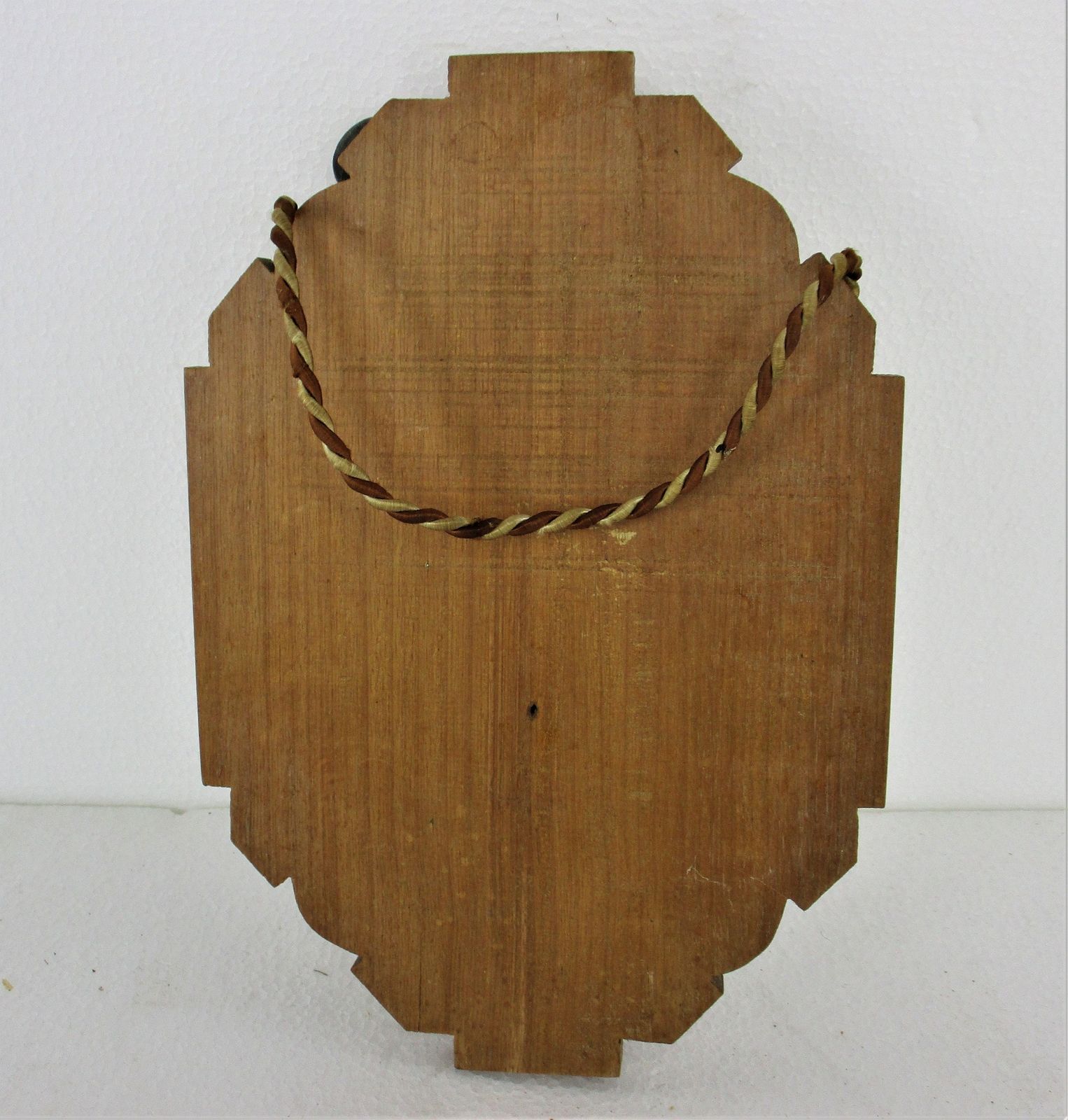 Art Deco Wall Holy Water Font Vessel  Blessed Virgin Mary  Little Girl Brass On photo 61.0