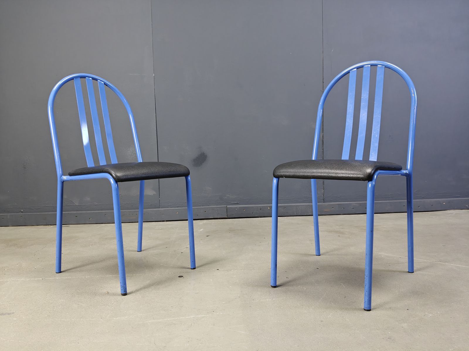 Set Of Nr 222 Chairs By Robert Mallet Stevens, 1980s, Set Of 7 photo furniture