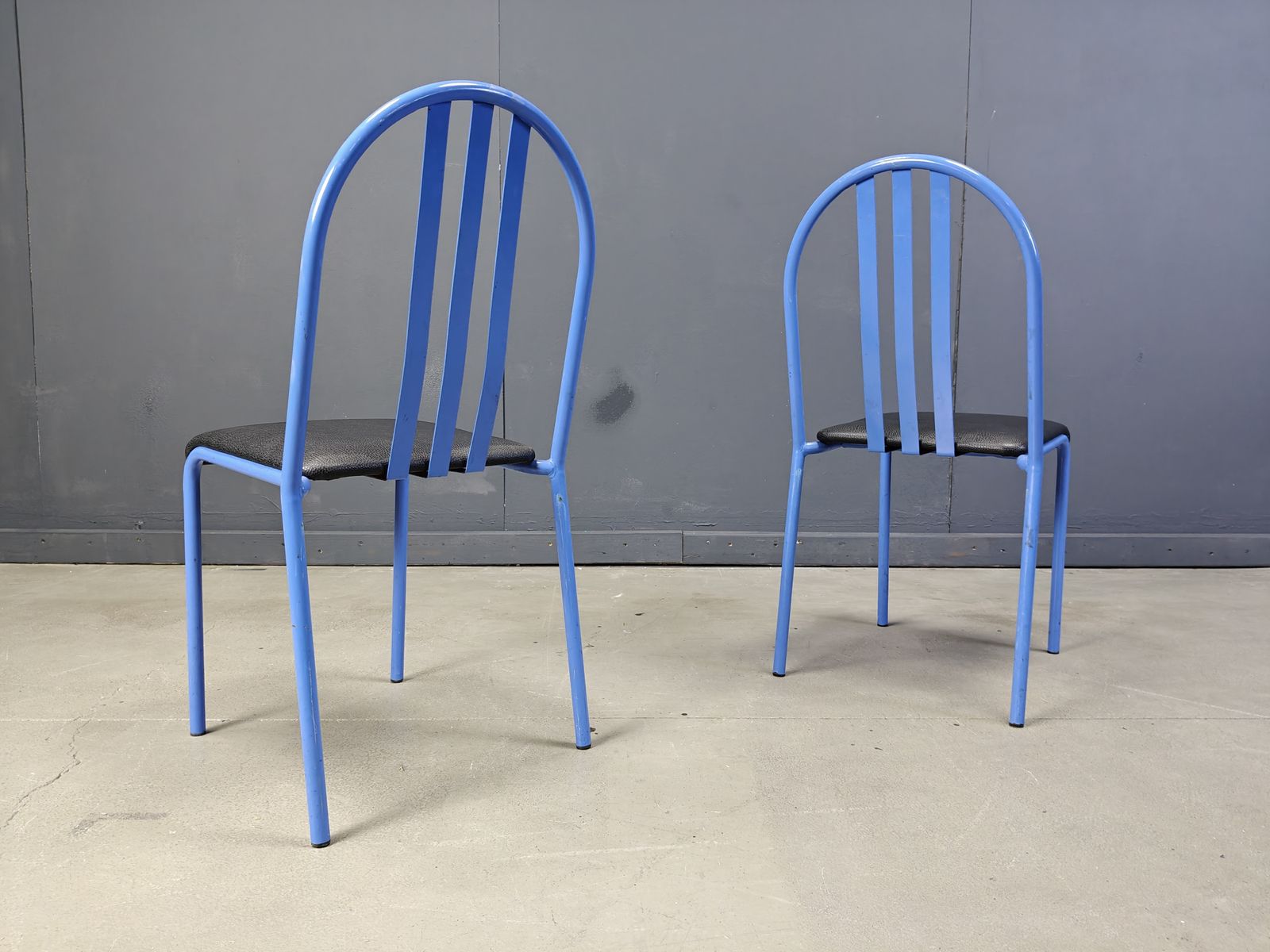 Set Of Nr 222 Chairs By Robert Mallet Stevens, 1980s, Set Of 7 photo Furniture