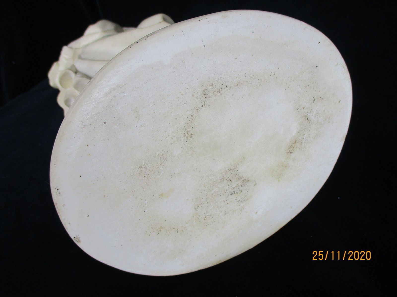 photo for sale Antique Statue Jesus Christ Savior Sacred Holy Heart Plaster White Art Deco 1920