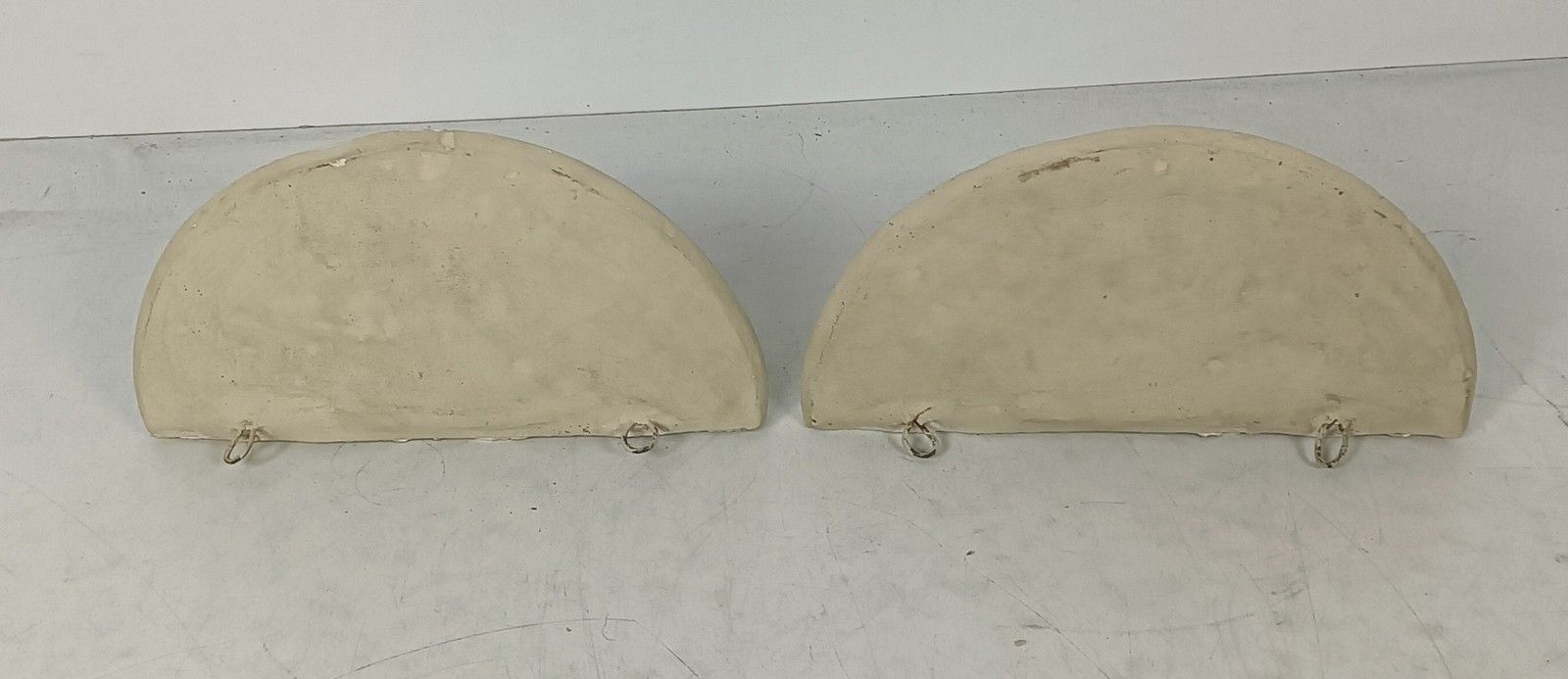 Vintage Pair Of Wall Consoles Shelfs Corbels Plaster Bacchus Dionysus Rare photo Furniture