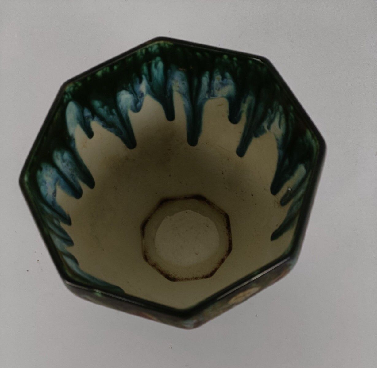 Longwy France Porcelain Planter Plant Holder Cachepot Flower Pot Vintage Gorgeou photo for sale