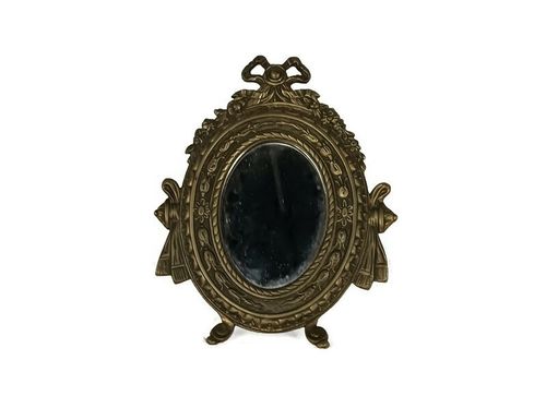 Gorgeous Ornate Antique Picture Foto Frame Brass Rococo Style French Decorative
