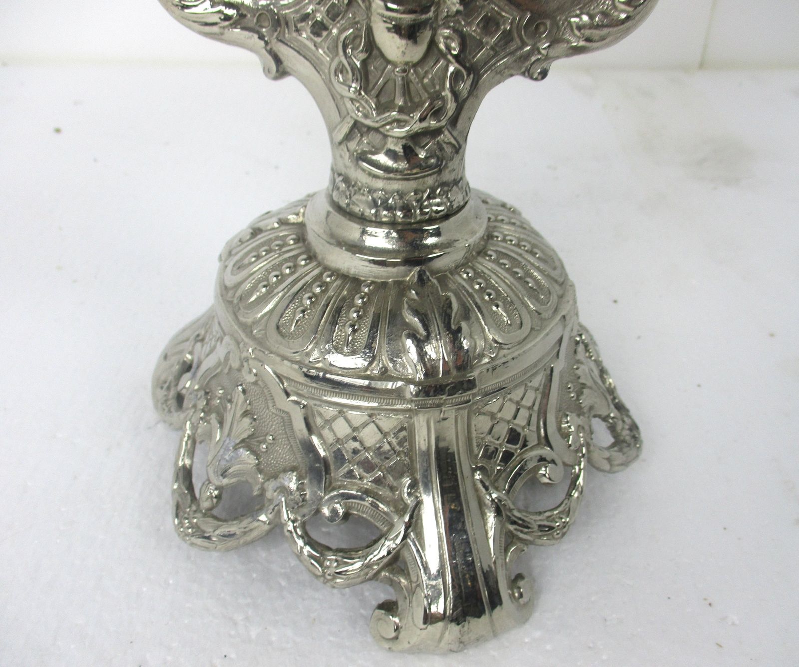 Beautiful Vintage French Standing Table Crucifix Cross Calvary Jesus Christ Mid photo 162.0