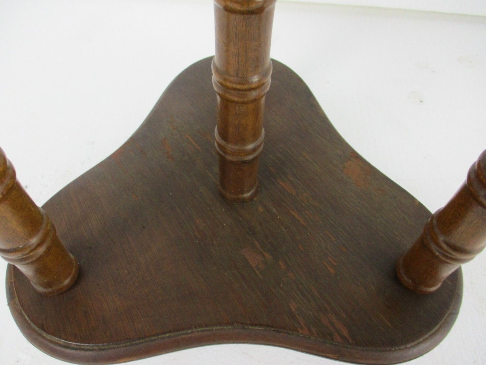 Xl Vintage 4 Tier Pedestal Table Plant Flower Stand Side Table Carved Wood Htf photo 278.0
