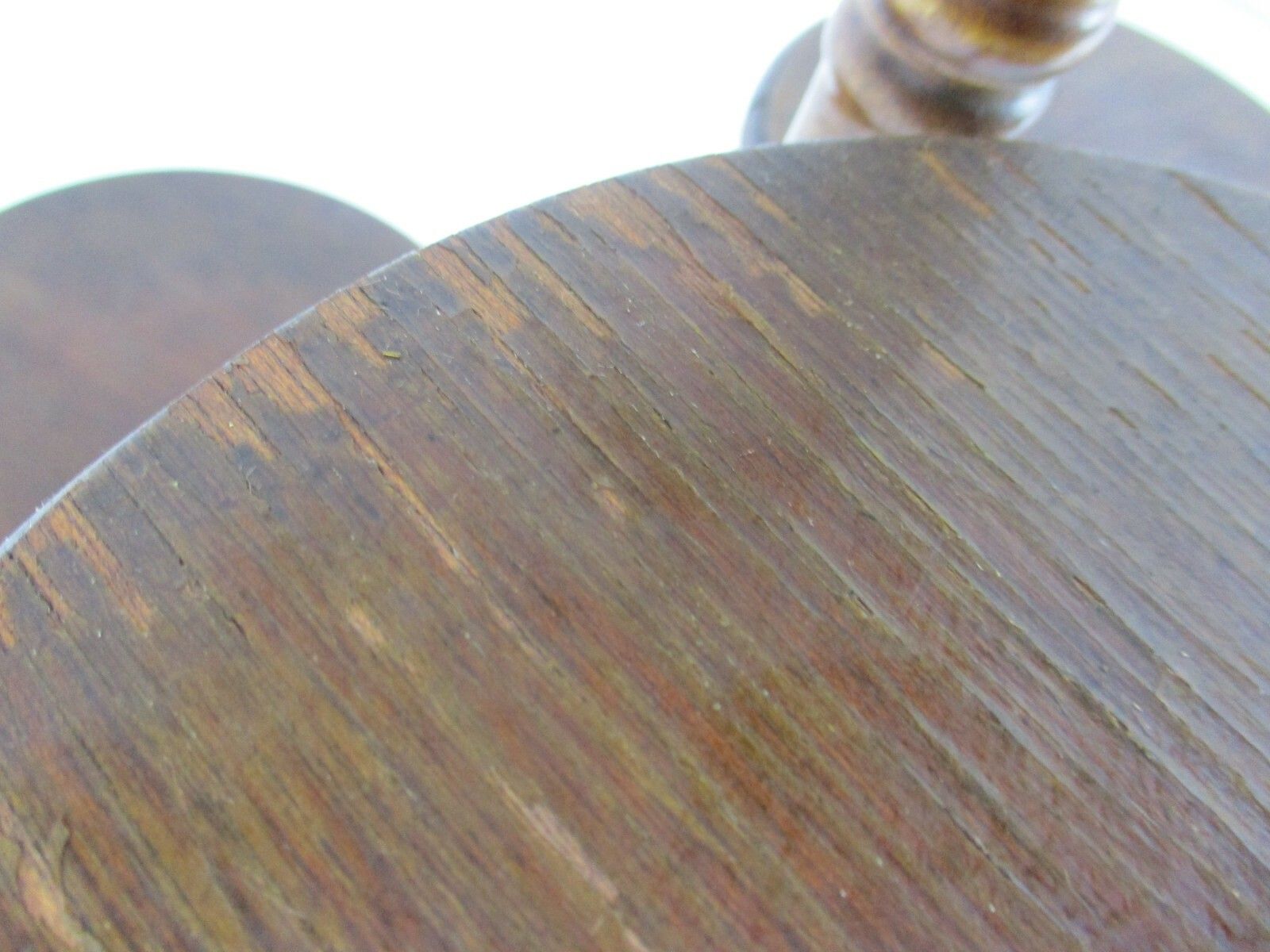 photo furniture Xl Vintage 4 Tier Pedestal Table Plant Flower Stand Side Table Carved Wood Htf