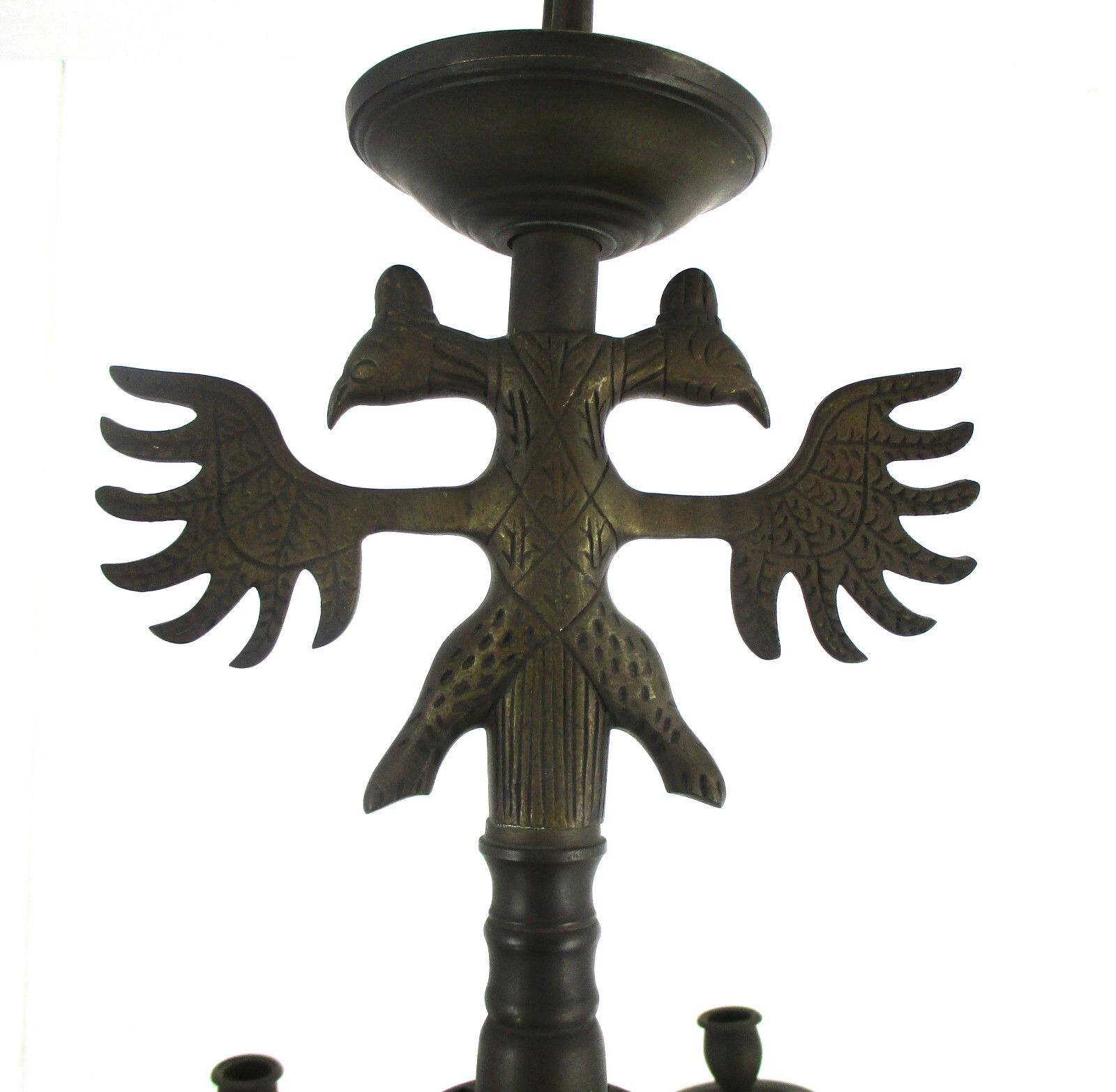 Gothic Castle Chandelier With 16 Candles Bronze Not Electrified 19thc Bonhommes photo Lighting
