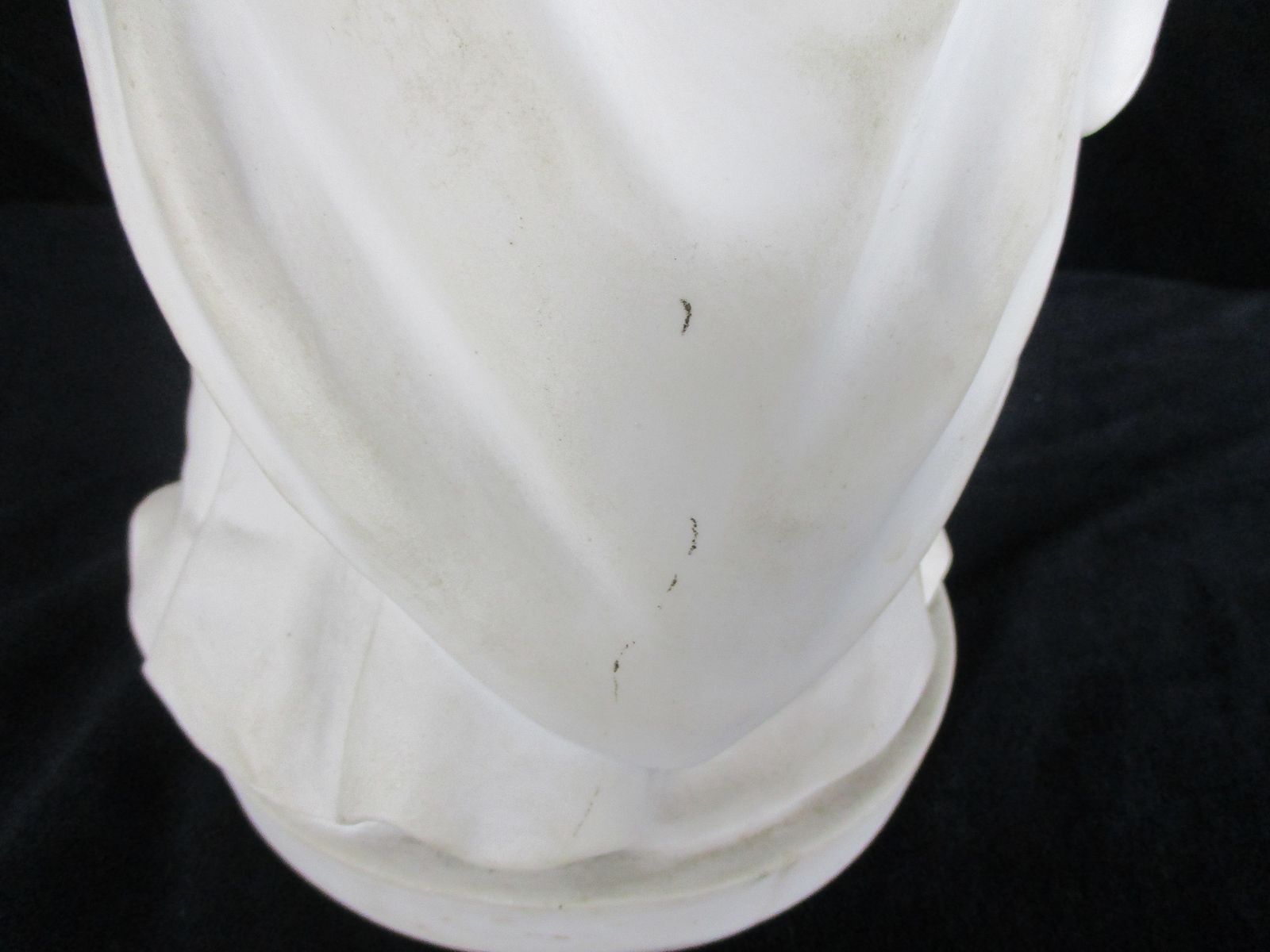 photo for sale Reserved Craig French Antique 1900 Bisque Statue Virgin Mary Our Lady Infant Exq