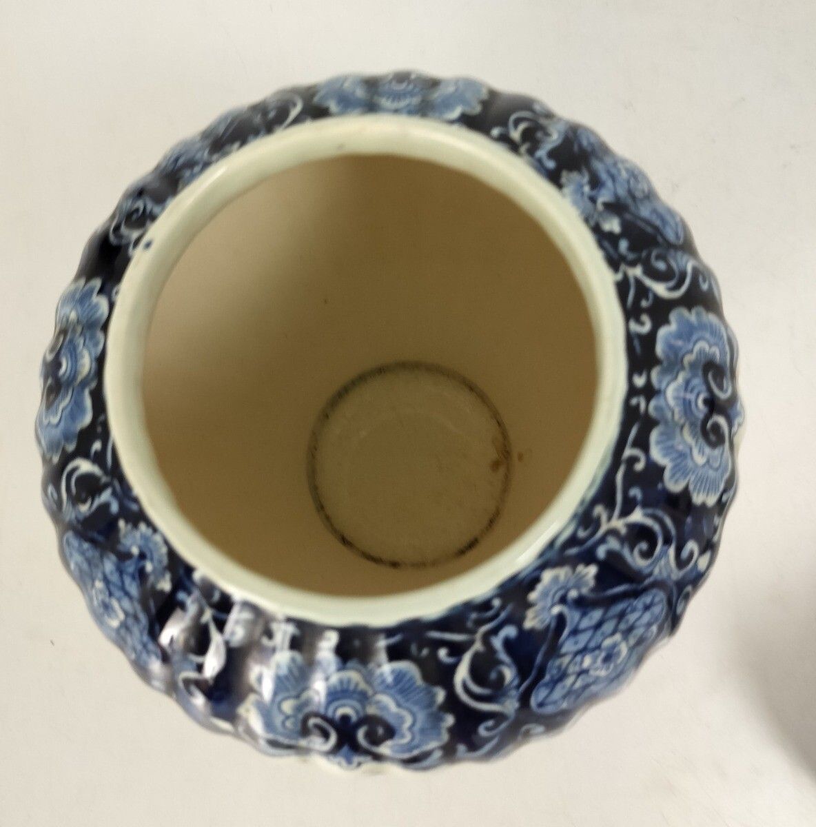 Royal Sphinx Maastricht Marked Delft Vase Urn Blue White Foo Dog  Medium Height photo Home Decor