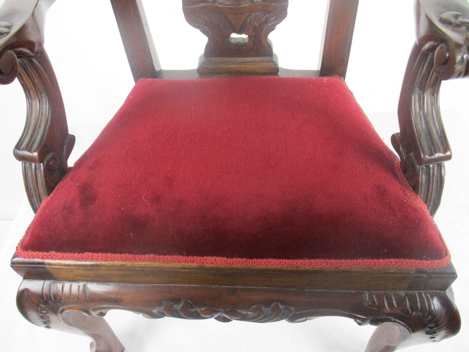 Small Vintage Arm Lounge Chair Fauteuil Louis XVI Style Carved Wood Stunning Chi photo Furniture