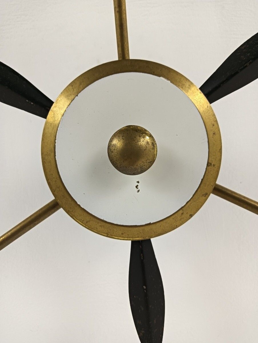 Stilnovo Sputnik Spider Chandelier 3 Lights Arm Vintage Retro Funky Pop Art Styl photo Lighting