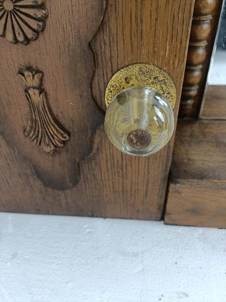 Art Deco Art Nouveau Medicine Apothecary Cabinet Kitchen Bathroom Hanging Double photo for sale