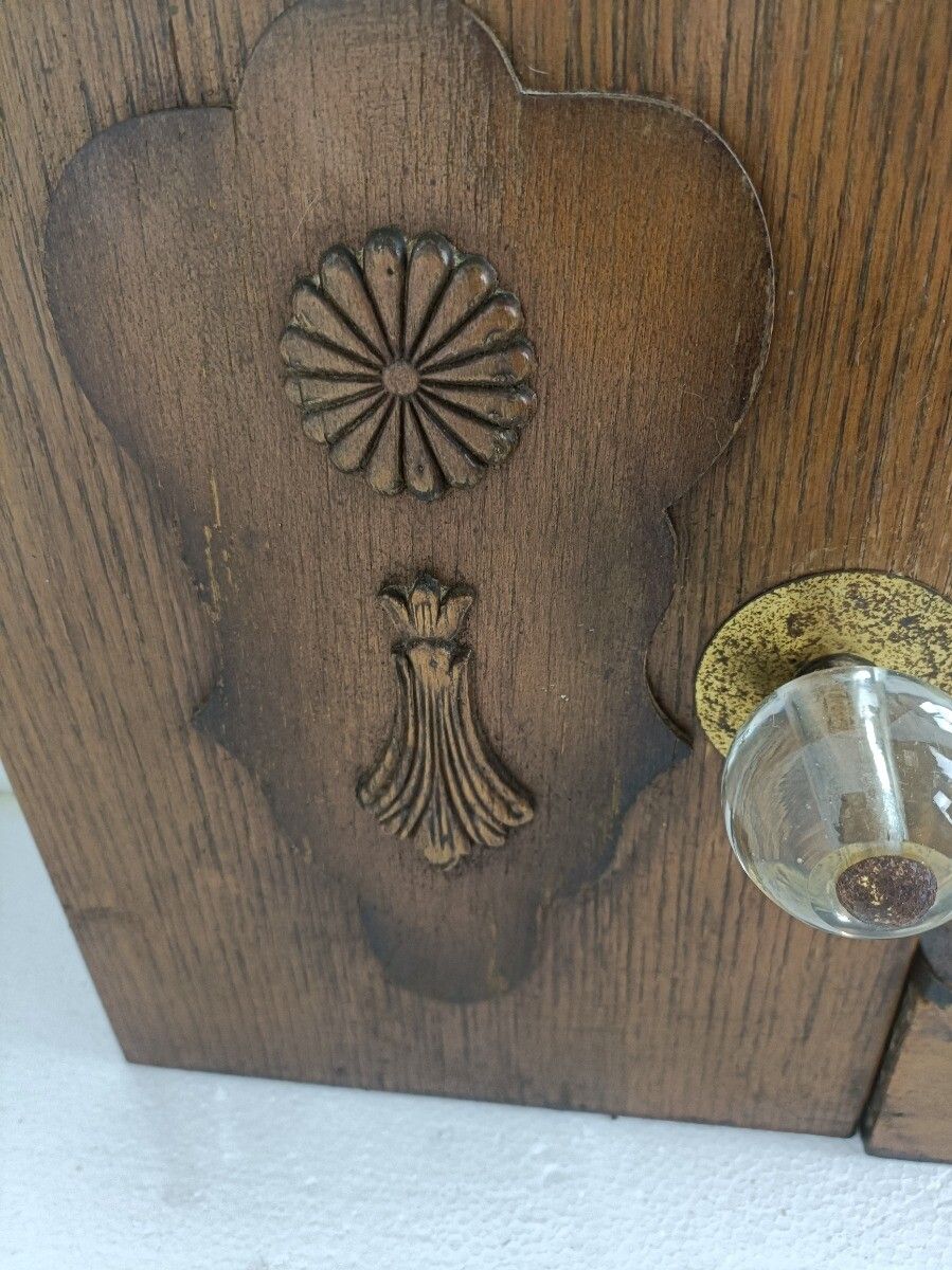 Art Deco Art Nouveau Medicine Apothecary Cabinet Kitchen Bathroom Hanging Double photo 223.0