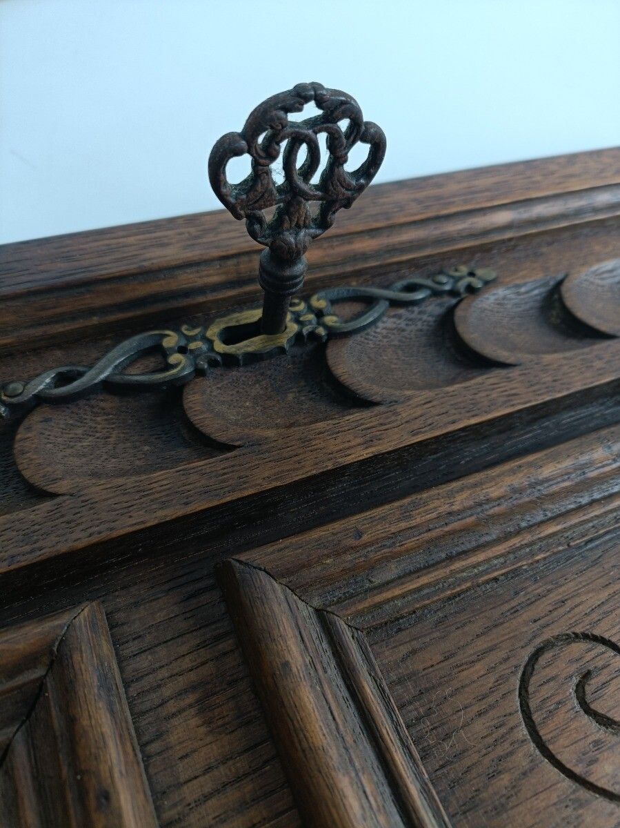 Pair Antique Hand Carved Wood  Door Panels Reclaimed Architectural  Salvaged 19t photo buy