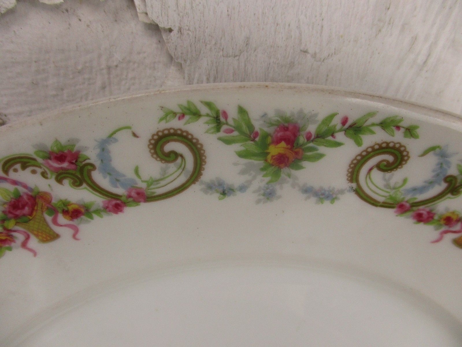 Set Of 6 Limoges Dinner Plates Wg Limoges Guerin French France Gorgeous photo Home Decor