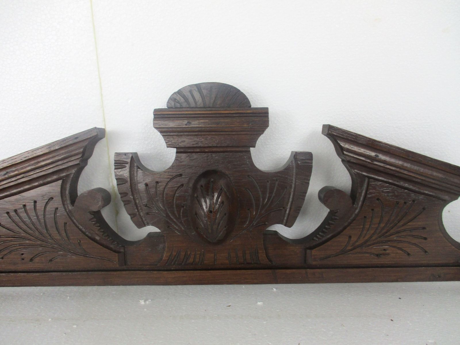 Carved Wood Pediment Over Door Medallion Architectural Antique Reclaimed Wow photo furniture