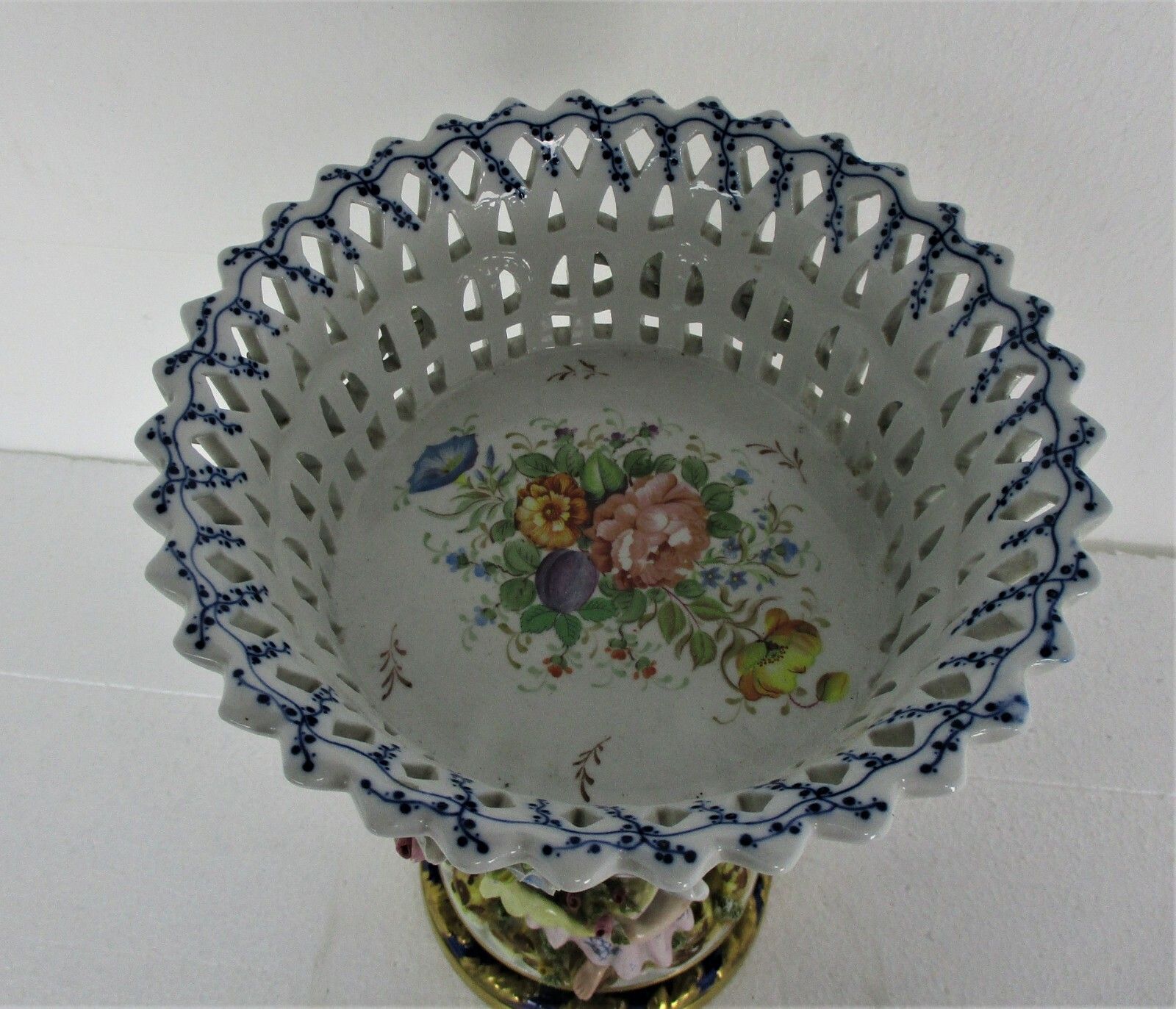 photo for sale French Sevres Large Table Centerpiece  Marked Porcelain Figurines Delicate Wow