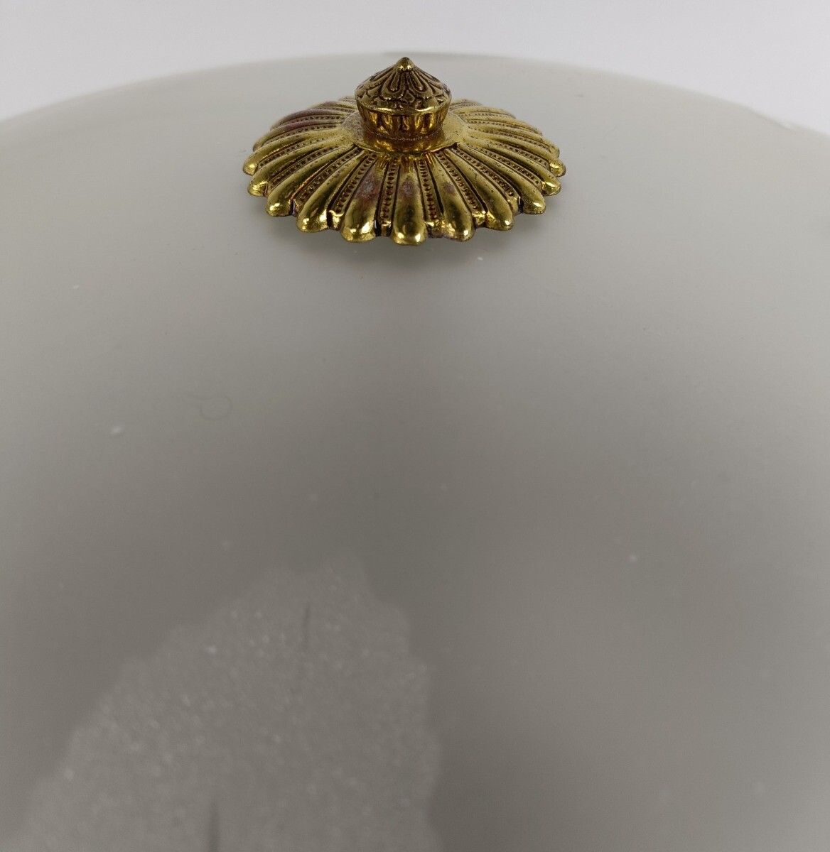 Gorgeous French Ceiling Lamp Fixture Plafonniere Ornate  Flower On Shade photo buy