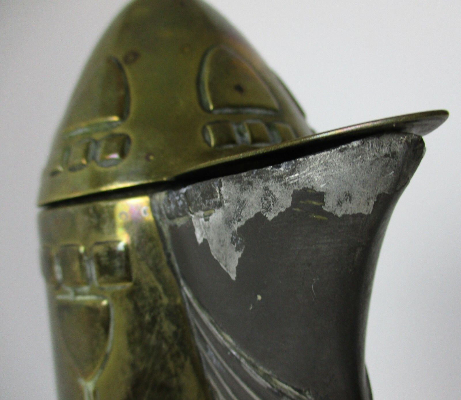 Wmf Art Nouveau German Jugendstil Tankard Jar Hammered Brass Wine Claret photo buy