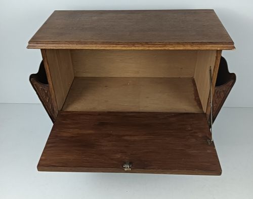 Antique Gorgeous Nightstand Cabinet With Side Compartments Exceptional Very Rare photo Furniture