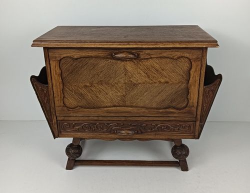 photo buy Antique Gorgeous Nightstand Cabinet With Side Compartments Exceptional Very Rare
