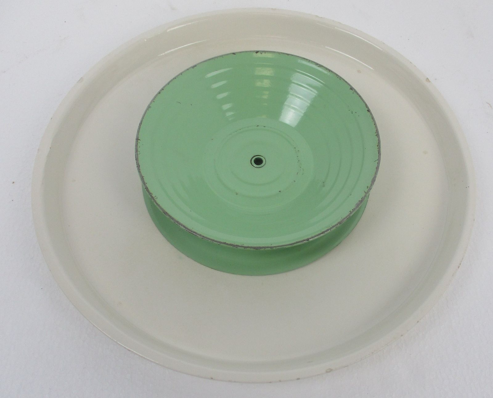 Vintage Rotating Cake Stand Plate Lazy Susan Turntable Serving Tray Porcelain photo buy