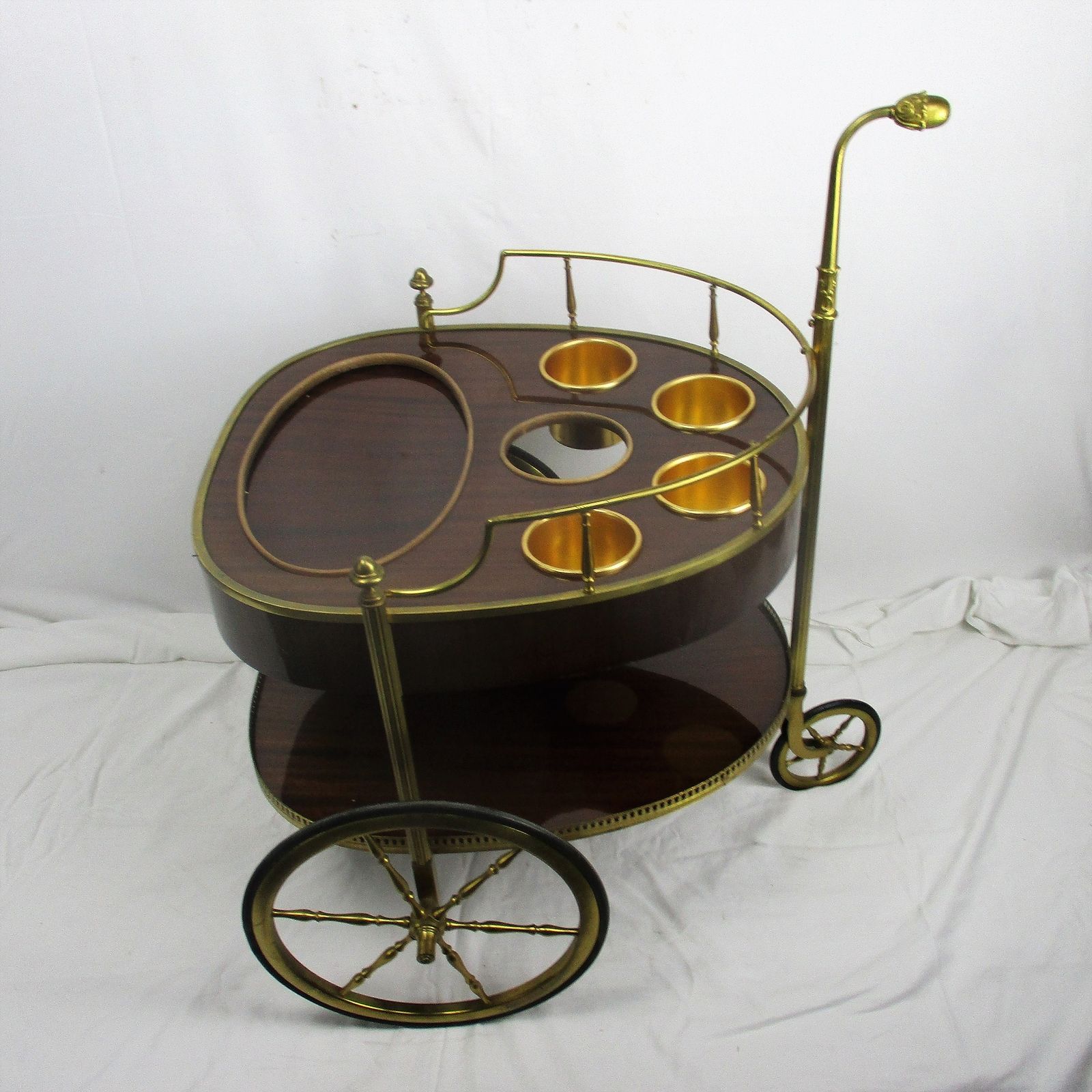 Stunning Design Bar Cocktail Tea Cart Trolley Kitchen Funky Extremely Rare Wow photo for sale