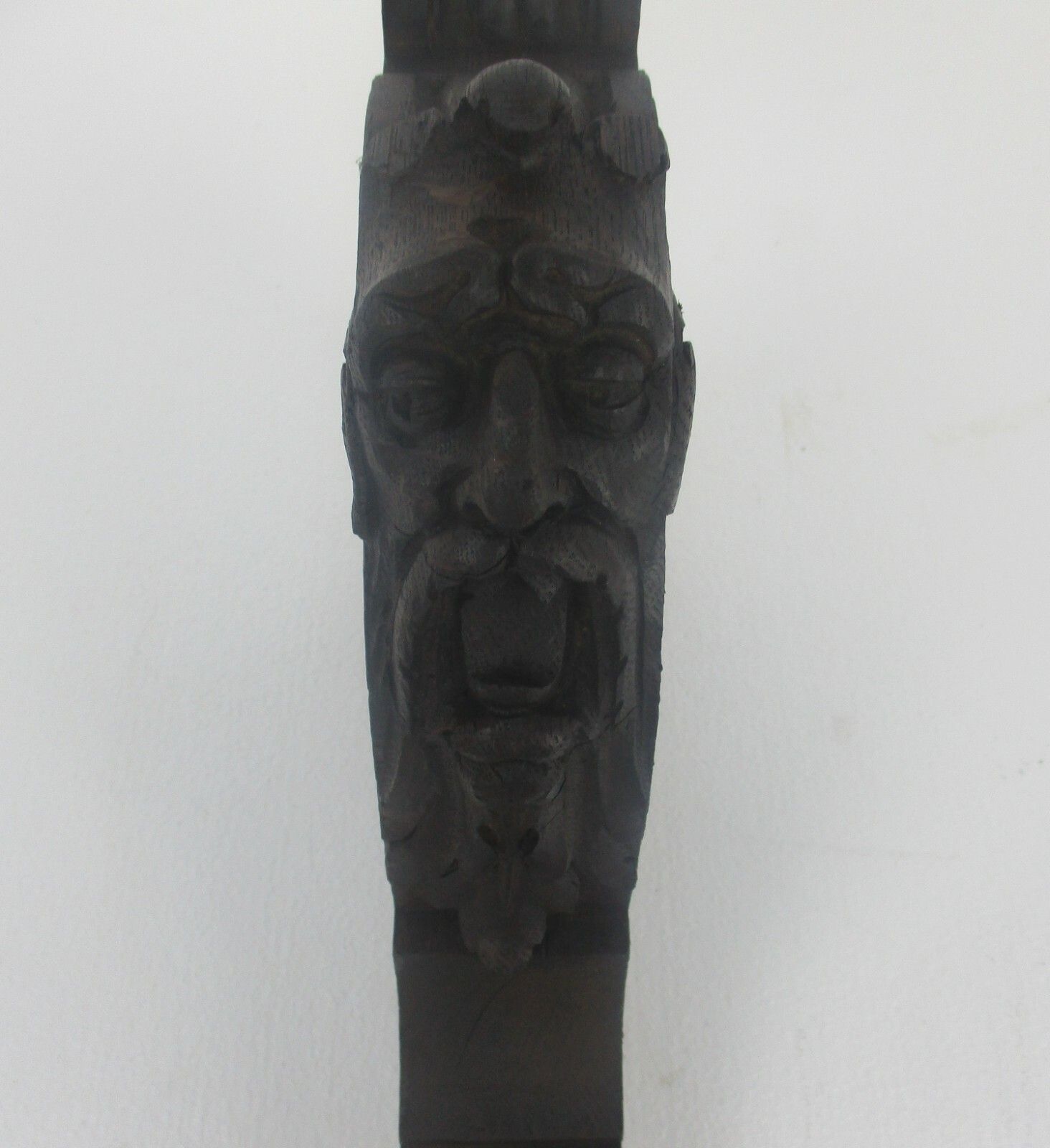 Gothic Satyr Antique Corbel Trim Hand Carved Wood  Architectural Salvaged  Wow photo for sale