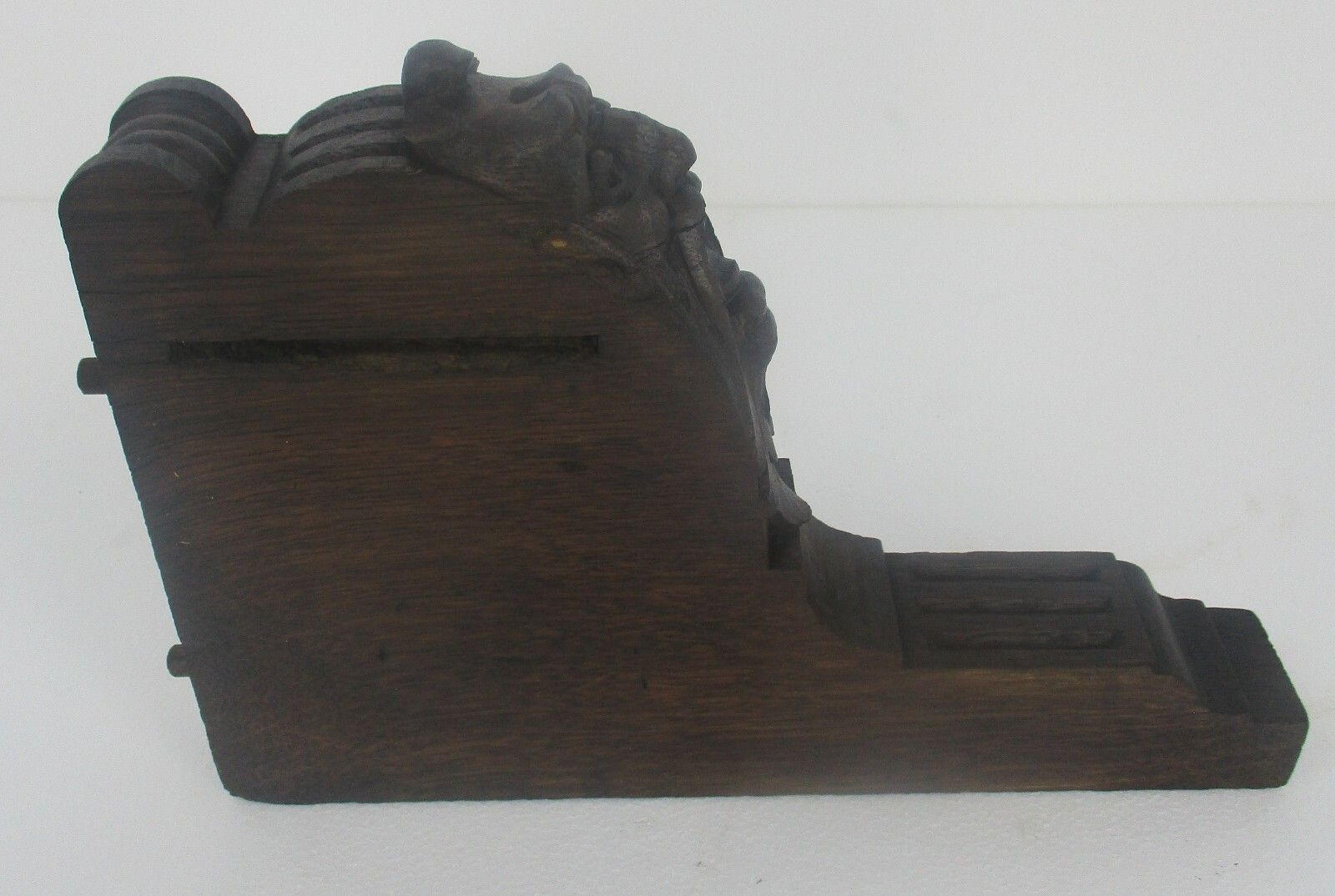 Gothic Satyr Antique Corbel Trim Hand Carved Wood  Architectural Salvaged  Wow photo 223.0