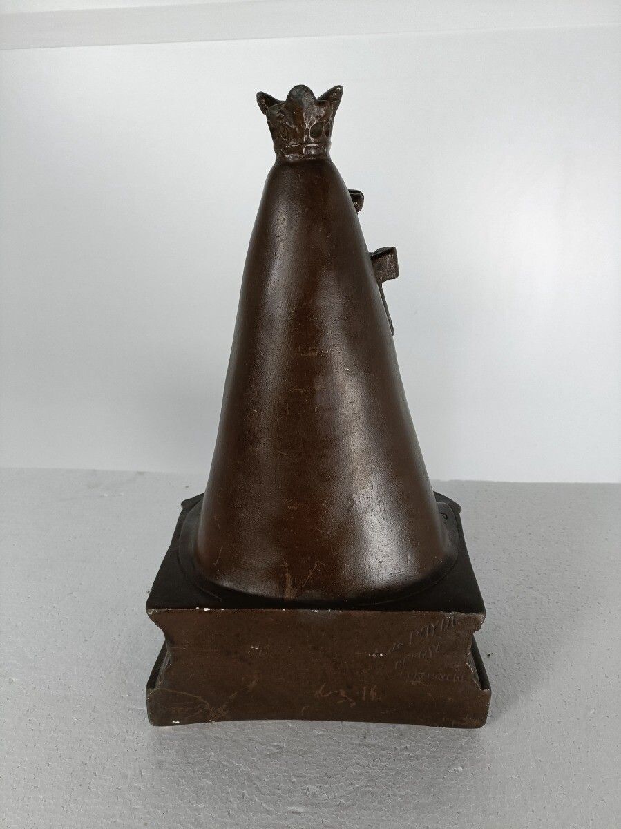 Our Lady Of Saint Jan Poperinghe Belgium Large Belgian Plaster Statue Extremely photo vintage