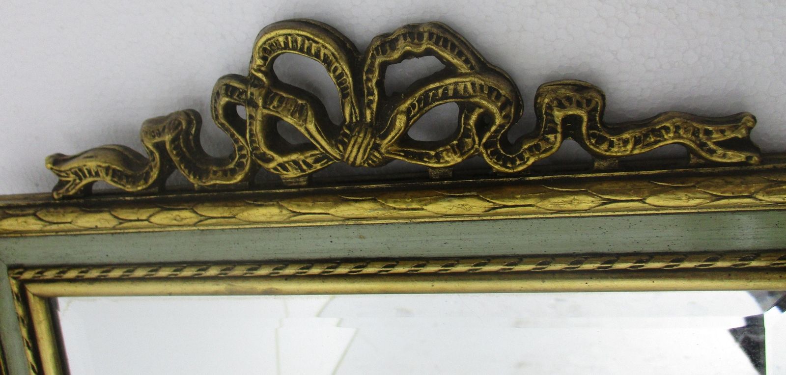 Maison Deknudt Ornate Mirror  Gold Gilded  Blue Ornate Hollywood Regency Rococo photo furniture