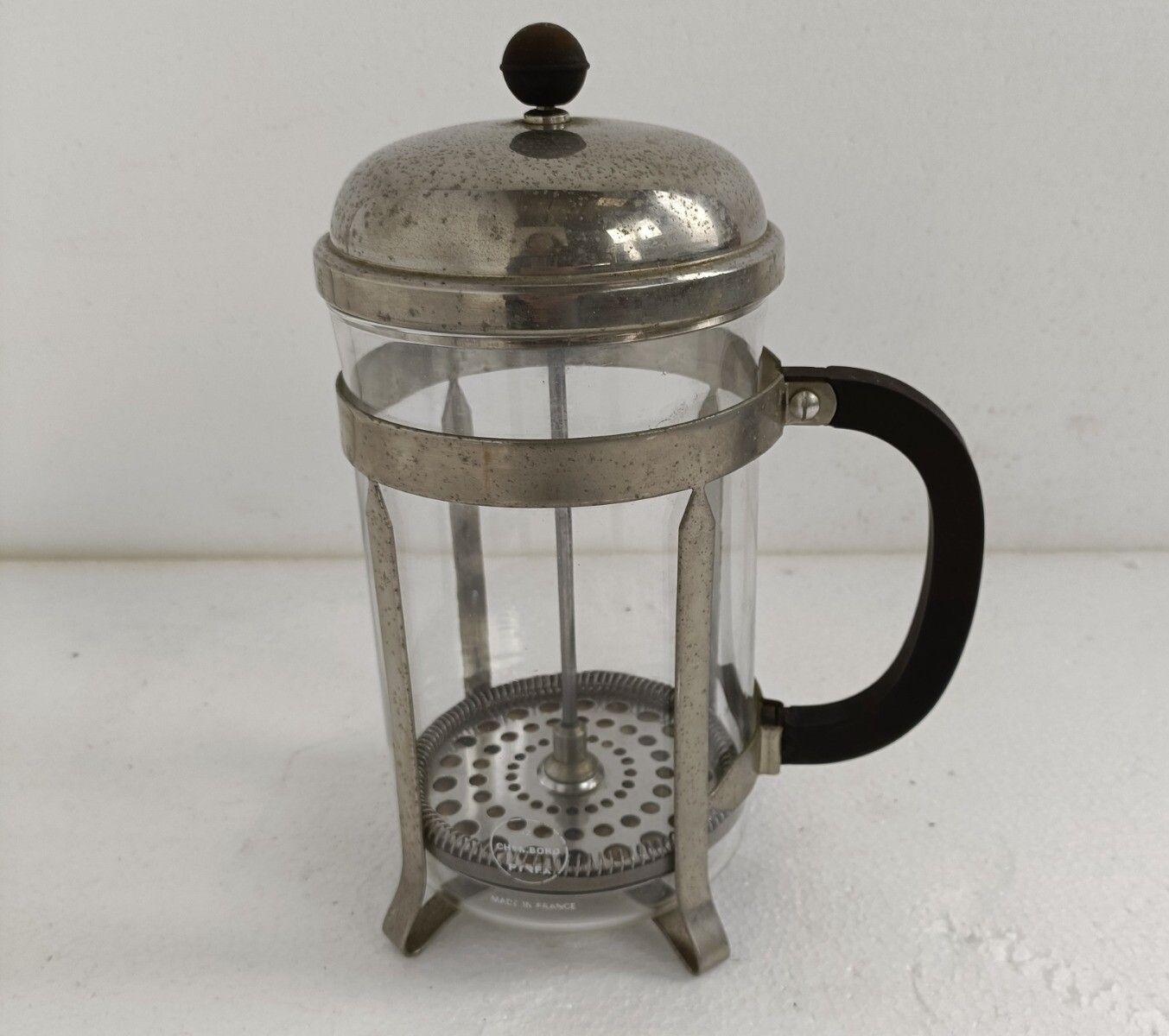 Exc Pyrex Chambord French Press Coffee Maker Plunger Melior France Stainless S photo furniture