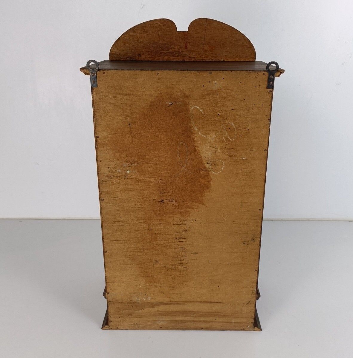 Apothecary Medicine Cabinet Vintage Hobnails Wood Beveled Glass Kitchen Bathroom photo 445.0