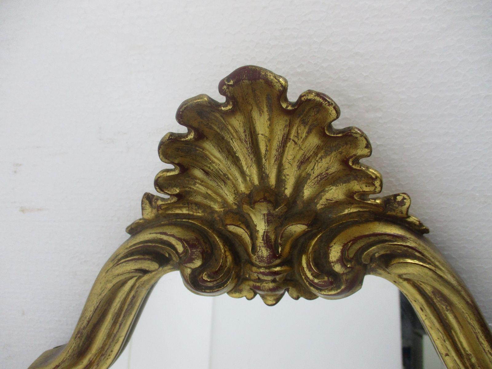 Gorgeous Large Ornate Oval  Wood Wall Hanging Mirror Romantic Hollywood Regency photo furniture