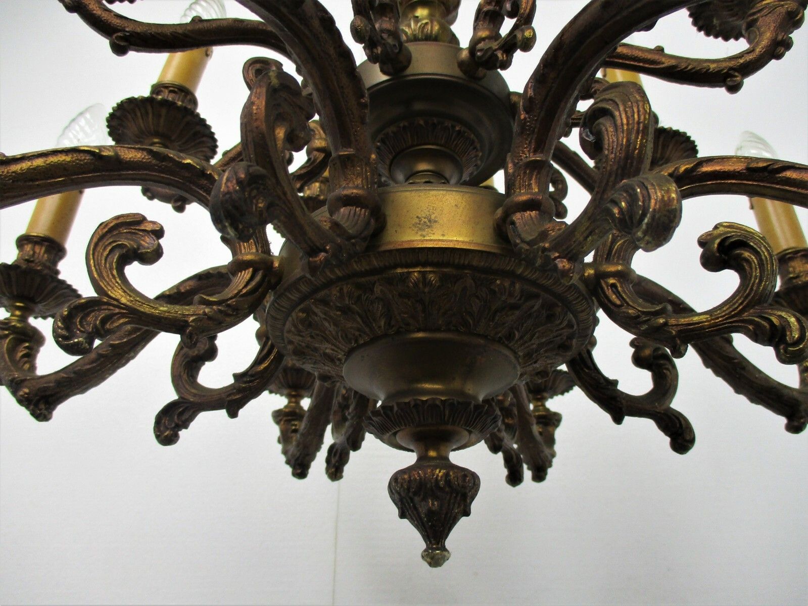 Impressive Chandelier Bronze 14! Lights Arm Ornate  Hollywood Regency Gorgeous photo 575.0