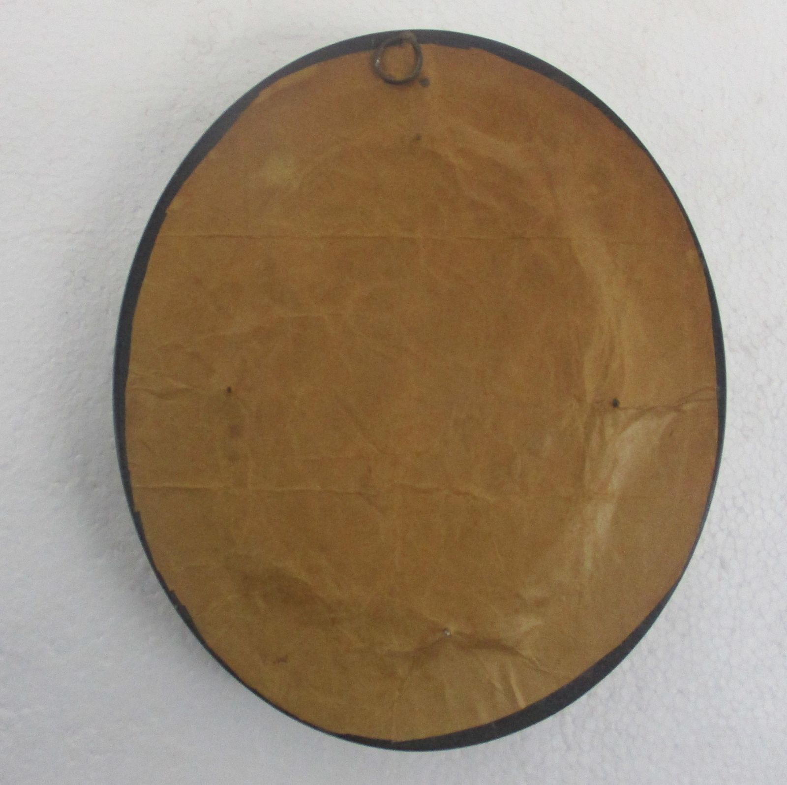 Antique Oval Ornate Wooden Frame  Convex Glass Dome Jesus Christ Descent From Th photo 244.0