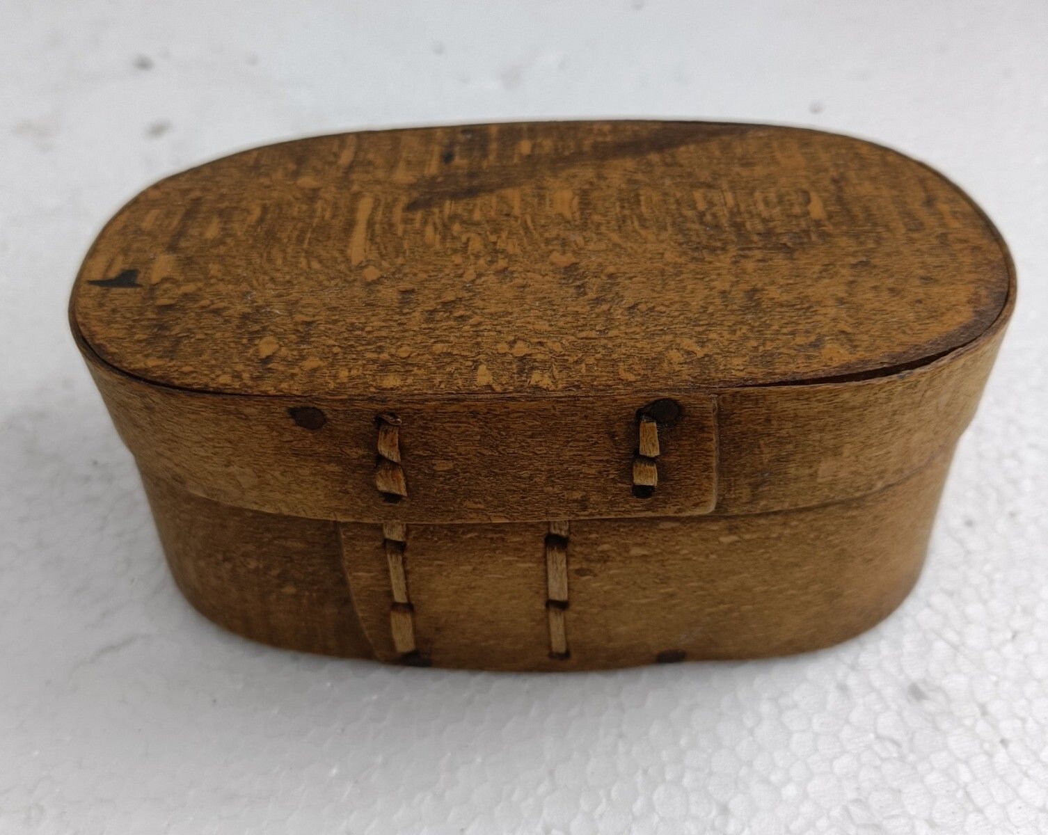 Set Of Three Small Antique  Wooden Cheese Boxes  Bent Wood Primitive Htf Art Nou photo vinterior