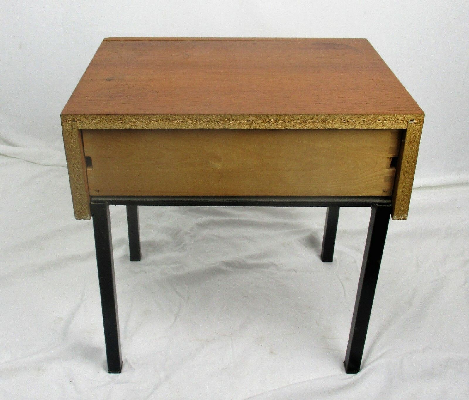 photo furniture Vintage Funky Nightstand Wood Mid Century Danish Modern Style End Table Commode