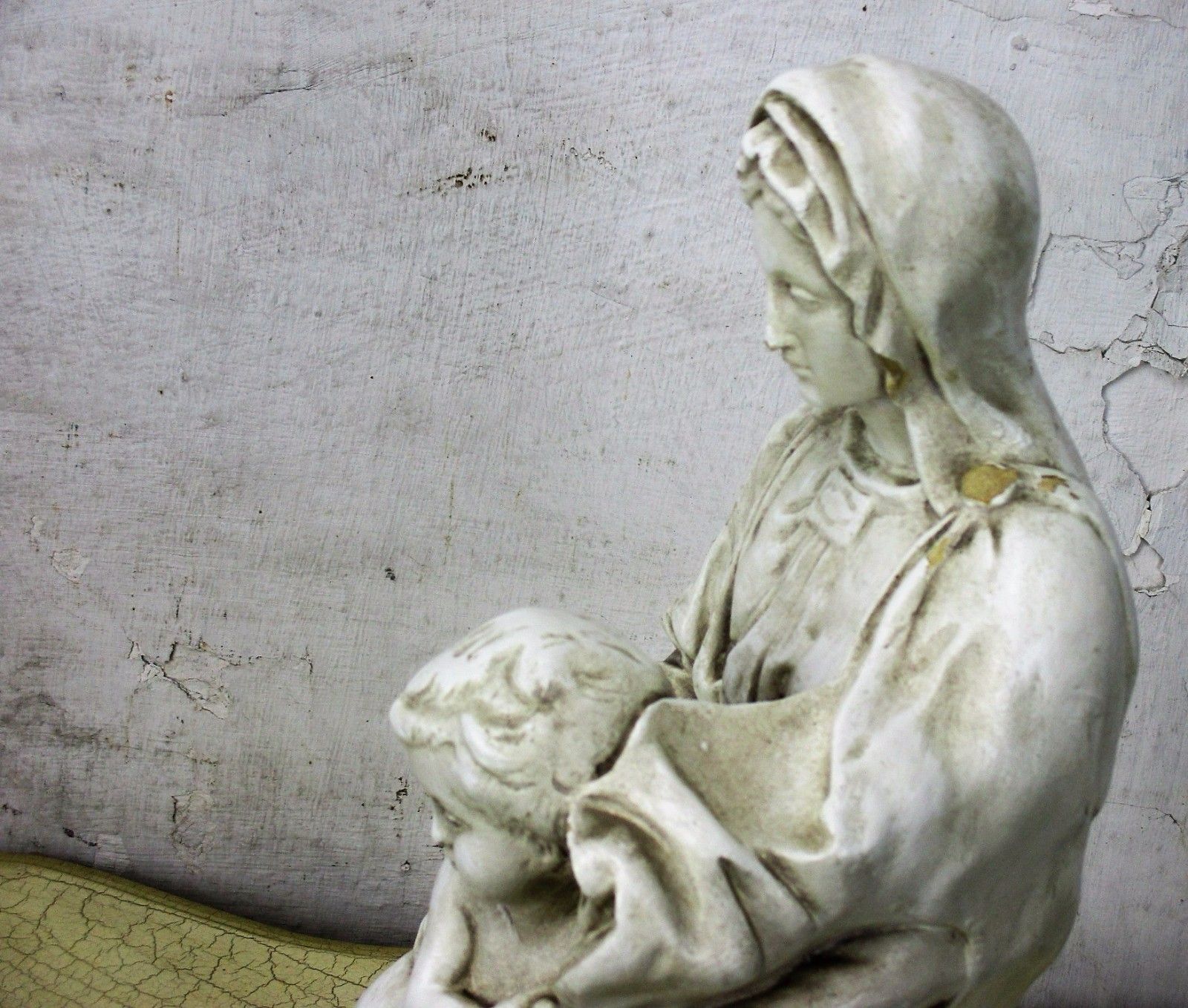 Large Lady Of Bruges Virgin Mary Madonna Della Sedia Seggiola Plaster Statue photo buy