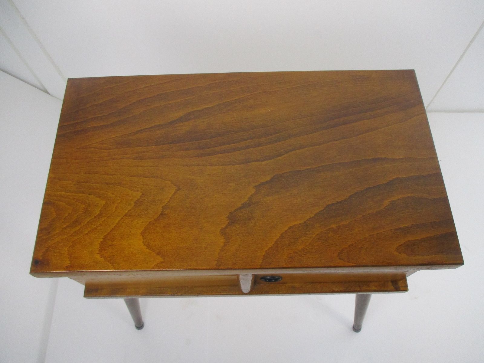 Vintage Nightstand Mid Century Danish Modern Style End Table Modernist Funky Era photo 384.0