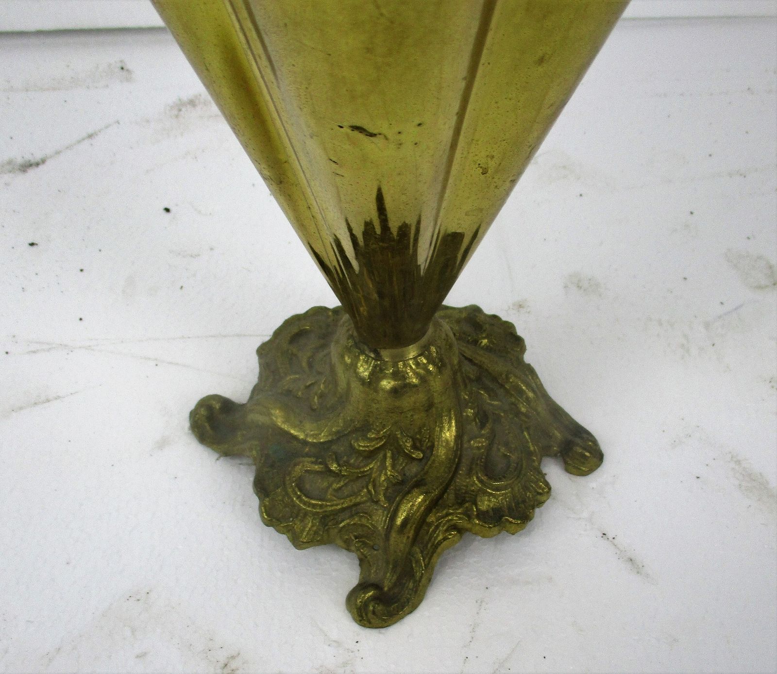 Greyhound Dog Umbrella Kane Stand Hammered Brass 40s Mid Century Modern French 3 photo vintage
