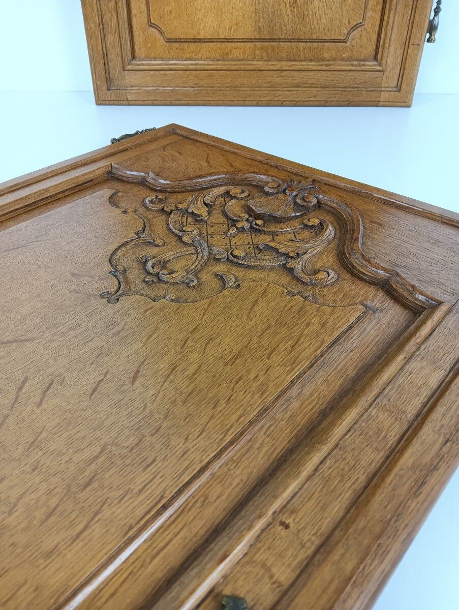 Antique Door Panels Couple Louis XV Style Hand Carved Architectural Salvaged Rec photo buy