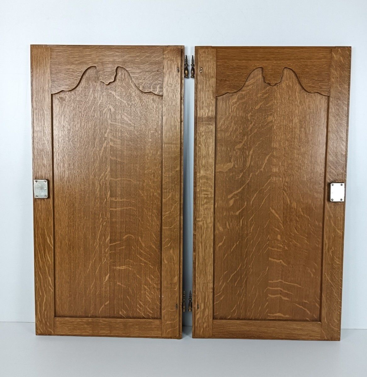 photo furniture Antique Door Panels Couple Louis XV Style Hand Carved Architectural Salvaged Rec