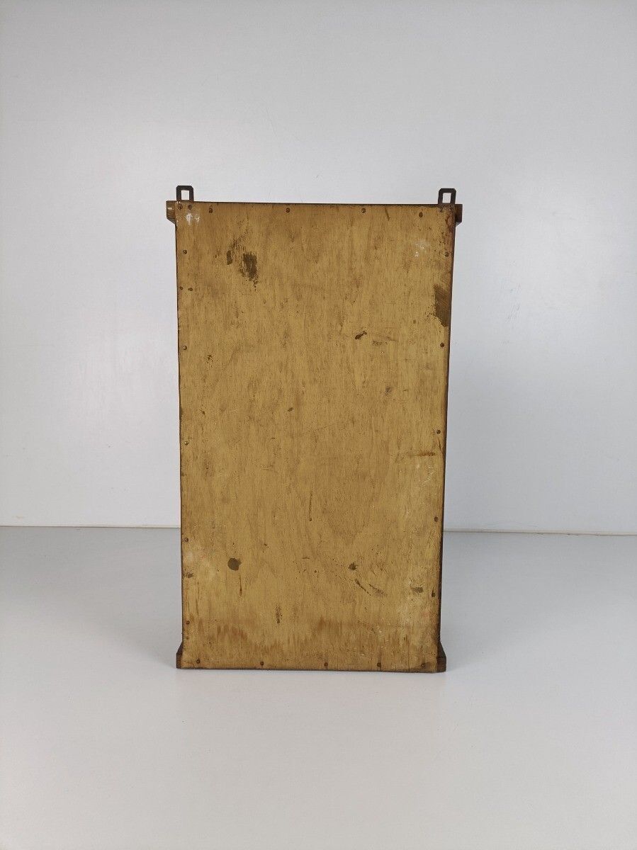 Magnificent Apothecary Medicine Cabinet Antique Wood Barley Twist Kitchen Bathro photo 404.0