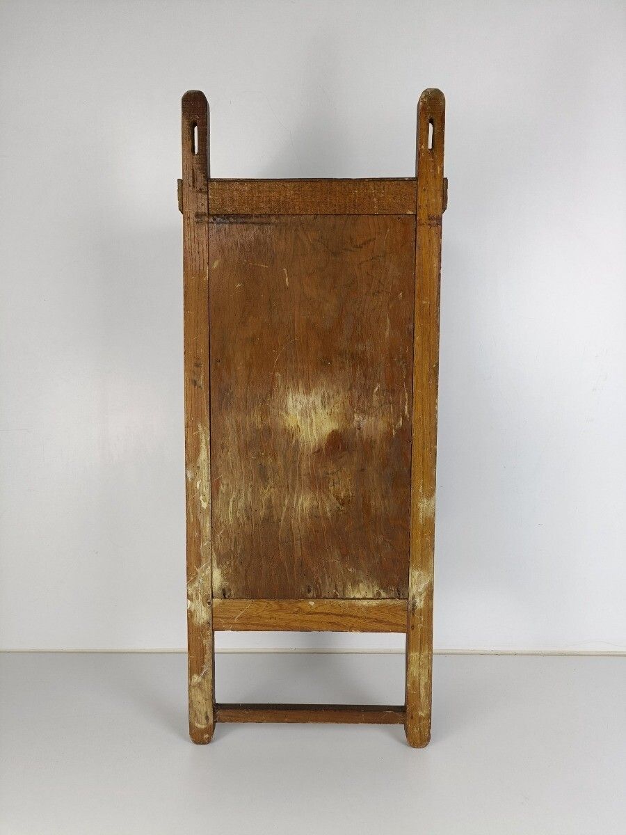photo for sale Gorgeous Hand Carved Ornate Wooden Medicine Apothecary Bathroom Cabinet Beveled