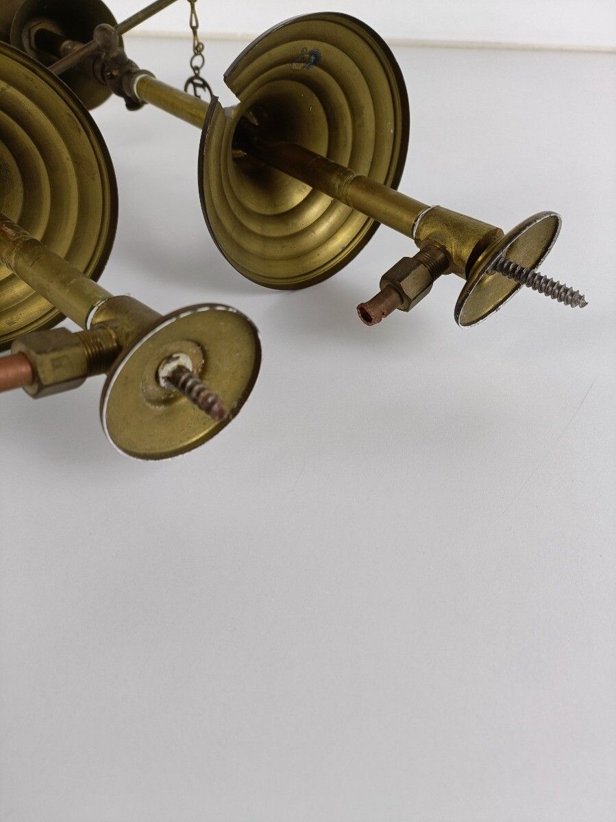 Couple Of Gass Pendants Sconces Antique Glass Shades Very Rare photo buy